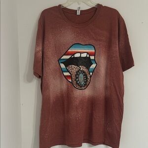 Bella Canvas Red Graphic Short Sleeve Tee